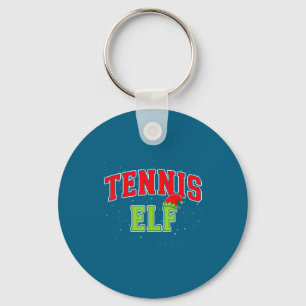 Tennis Elf Christmas Family Matching Group Xmas Key Ring