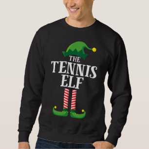 Tennis Elf Matching Family Christmas Party Sweatshirt