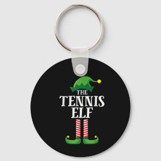 Tennis Elf Matching Family Group Christmas Party Key Ring