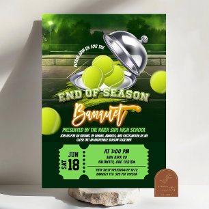 Tennis End of Season Banquet Party Invitation