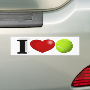 Tennis Fan Bumper Sticker