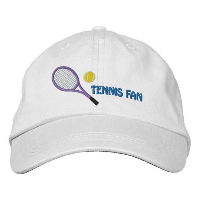 Tennis Fan Embroidered Cap (Front)
