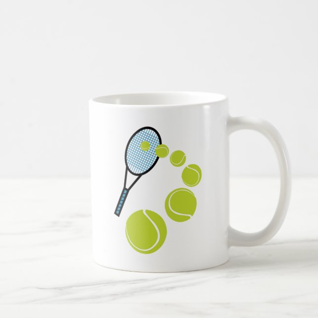 Tennis FAN SLICE SERVE Coffee Mug (Right)