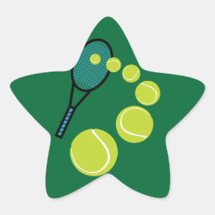 Tennis FAN SLICE SERVE Star Sticker