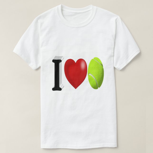 Tennis Fan T-Shirt (Design Front)