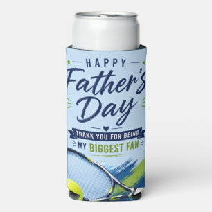 Tennis Father’s Day for Dad racket and ball Seltzer Can Cooler