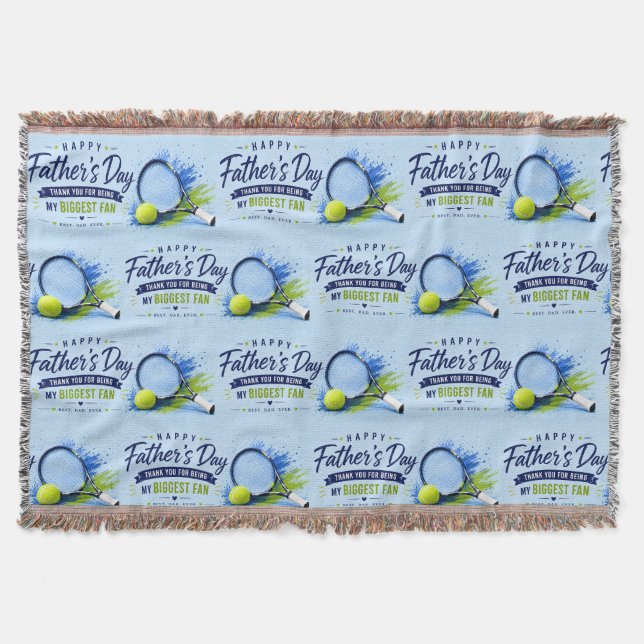 Tennis Father’s Day for Dad  Throw Blanket (Front)