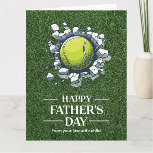 Tennis Father's Day for tennis player Card