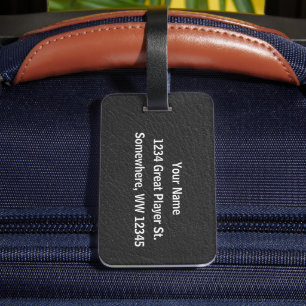 Tennis - Female Player and Ball Personalise Luggage Tag
