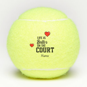 Tennis for Valentine's Day Life is better on court Balls