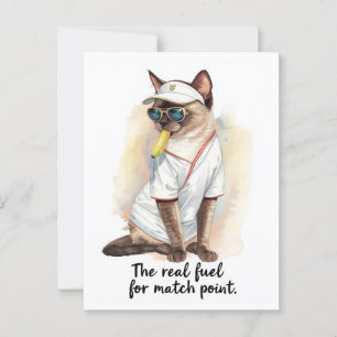 Tennis Funny Saying eating banana Postcard