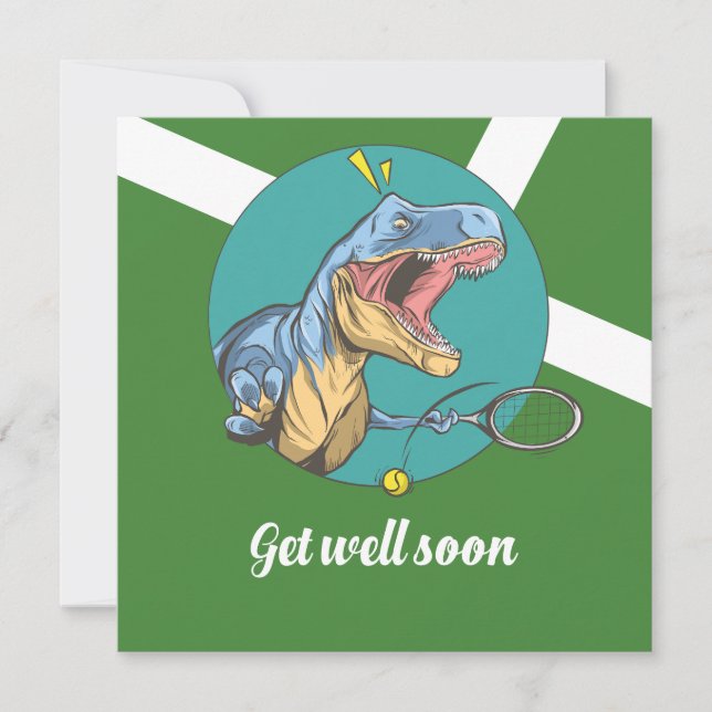 Tennis Get Well Soon  Card (Front)
