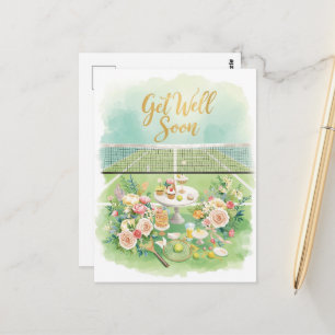 Tennis Get Well Soon  Postcard