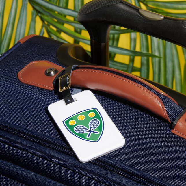 Tennis gift luggage tag (Front Insitu 1)
