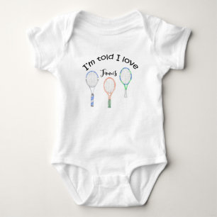 Tennis gifts for Baby Shower for Tennis Player Bodysuit