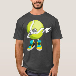 Tennis Gifts For Coach Dabbing Tennis Ball Funny T-Shirt