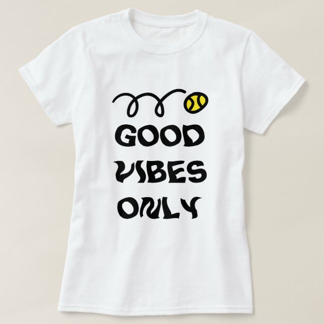 Tennis gifts for him and her | T shirt with quote (Design Front)