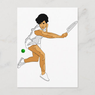 Tennis Girl Postcard