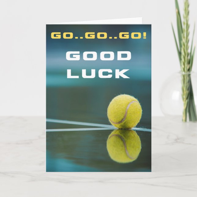 tennis good luck cards (Front)