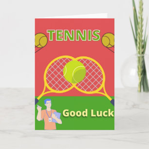 tennis good luck cards
