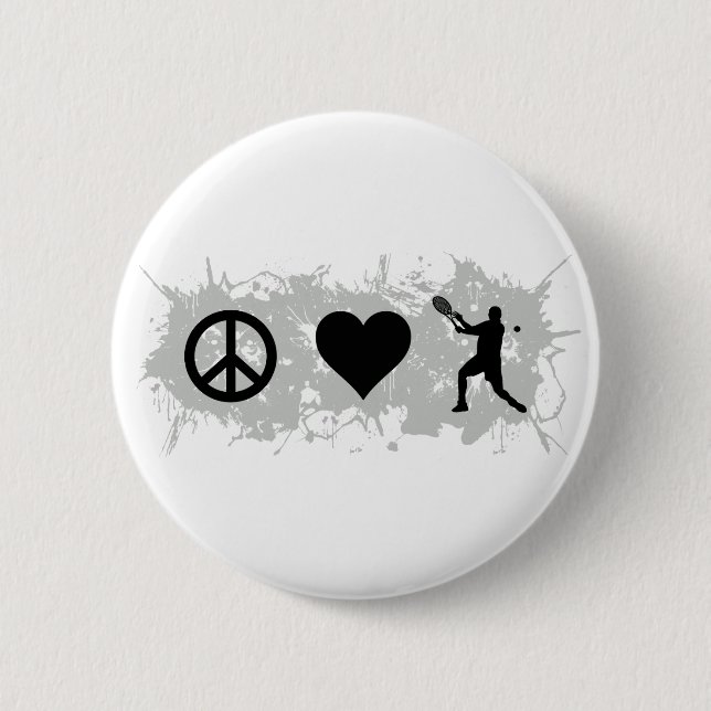 Tennis Guy 3 6 Cm Round Badge (Front)