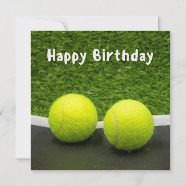 Tennis Happy Birthday   (Front)