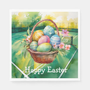 Tennis Happy Easter for Tennis Player Napkin