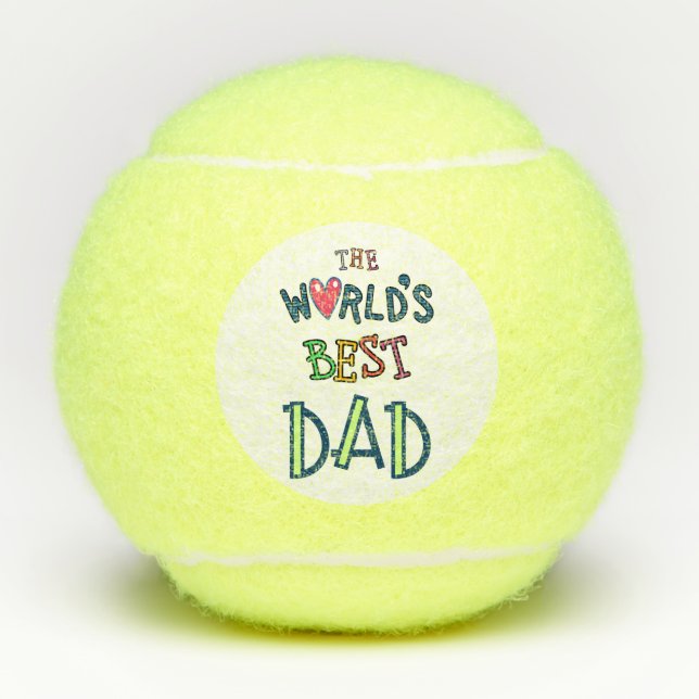 Tennis Happy Father's Day  Tennis Balls (Front)