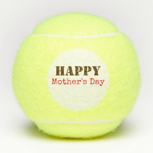 Tennis Happy mother's Day Balls (Front)