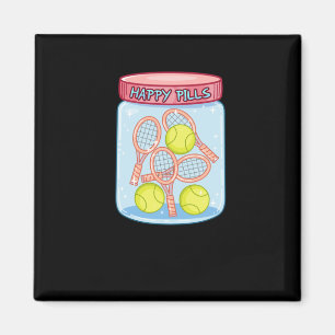 Tennis Happy Pills Magnet