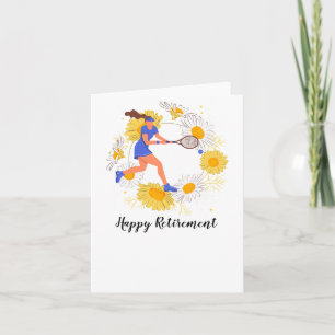 Tennis Happy Retirement to Tennis Player  Card
