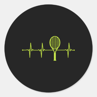 Tennis Hebeat Classic Round Sticker