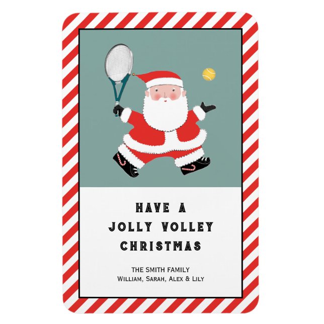 Tennis Holiday Gift Card Magnet (Vertical)