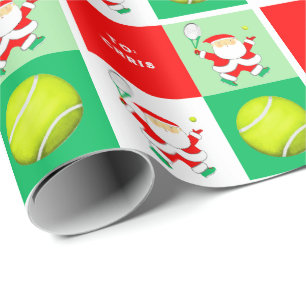 Tennis Holiday Gift Wrapping Paper
