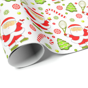 Tennis Holiday Gift Wrapping Paper