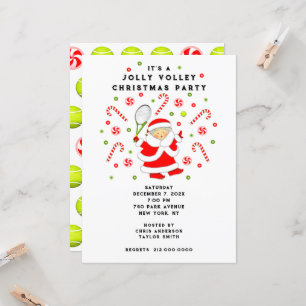 Tennis Holiday Party Invitation