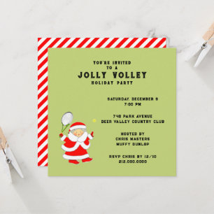 Tennis Holiday Party Invitation