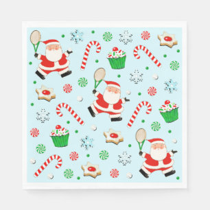 Tennis Holiday Party Napkin