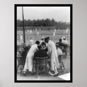 Tennis in Shanghai, China 1918 Poster