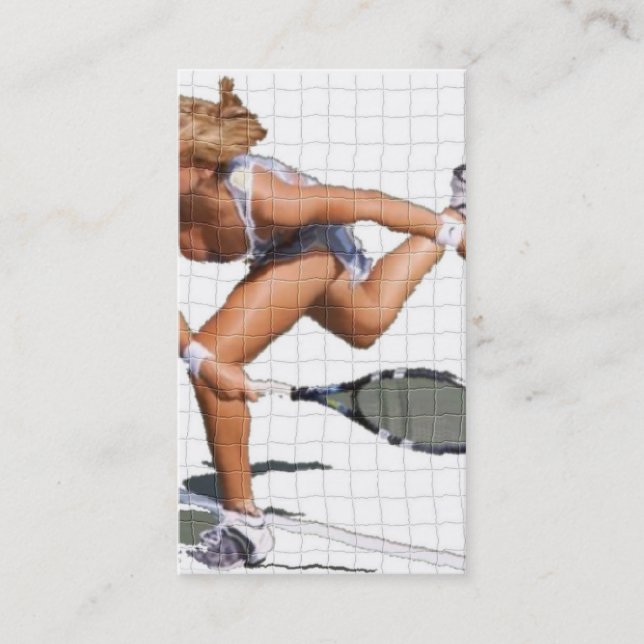 Tennis Instruction Business Card (Front)