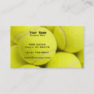 Tennis Instruction Business Card