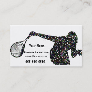 Tennis Instructor Business Card