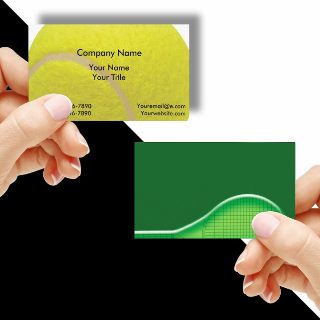 Tennis Instructor Business Cards (Creator Uploaded)