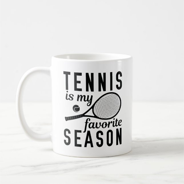 Tennis Is My Favourite Season Coffee Mug (Left)