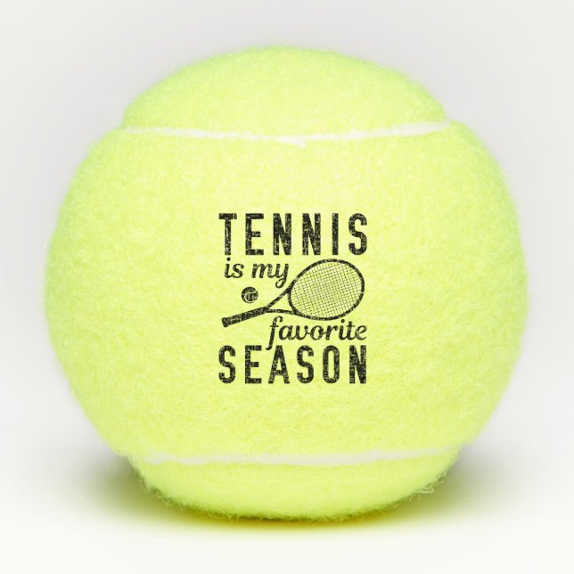 Tennis Is My Favourite Season Tennis Balls (Front)