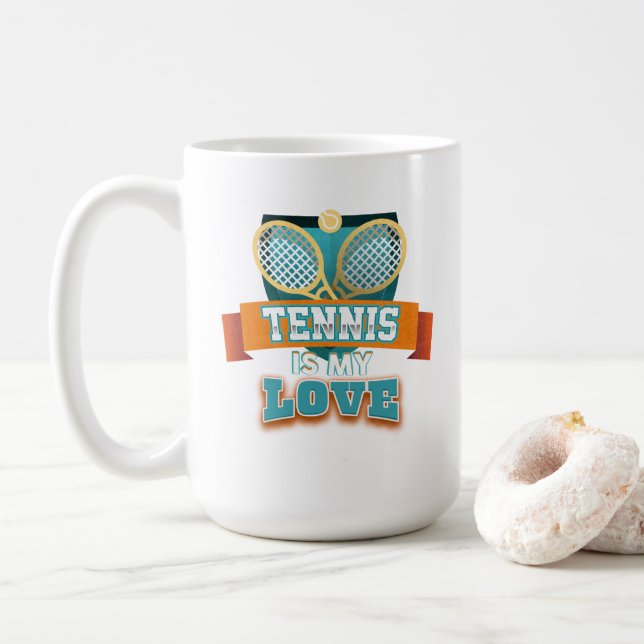 Tennis is My Love Mug (With Donut)