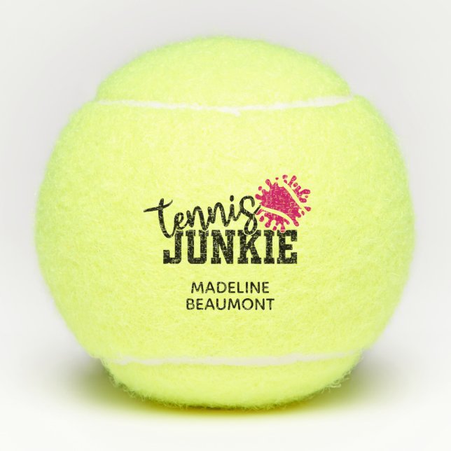 Tennis Junkie Funny Balls (Front)