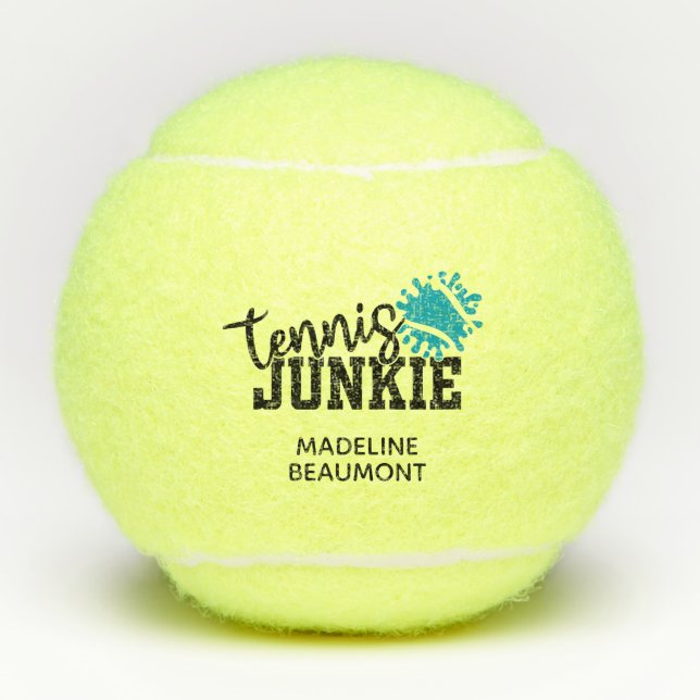 Tennis Junkie Funny Balls (Front)