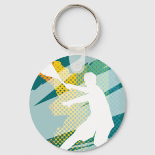 Tennis key chain and keychains