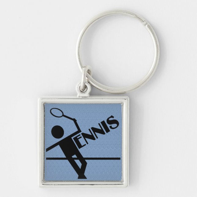TENNIS key chain, customise Ring (Front)
